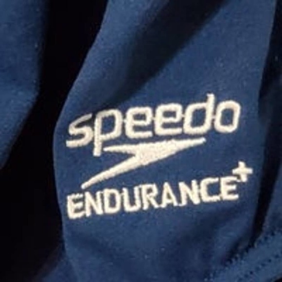 Two Tone Blue Speedo Swimsuit - Size 6 - Picture 5 of 5